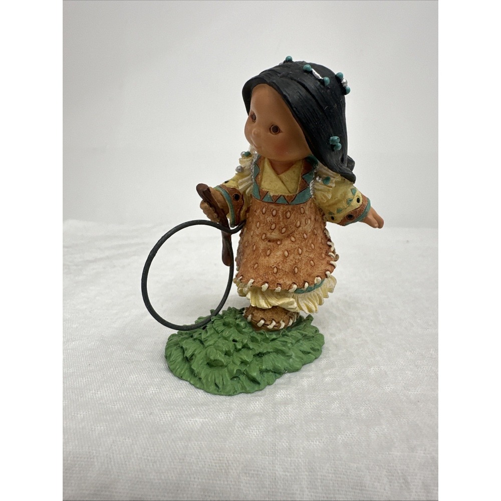 Figurine Friends of the Feather Hoop‎ & Sticks Make Six Enesco Karen Hahn 1997